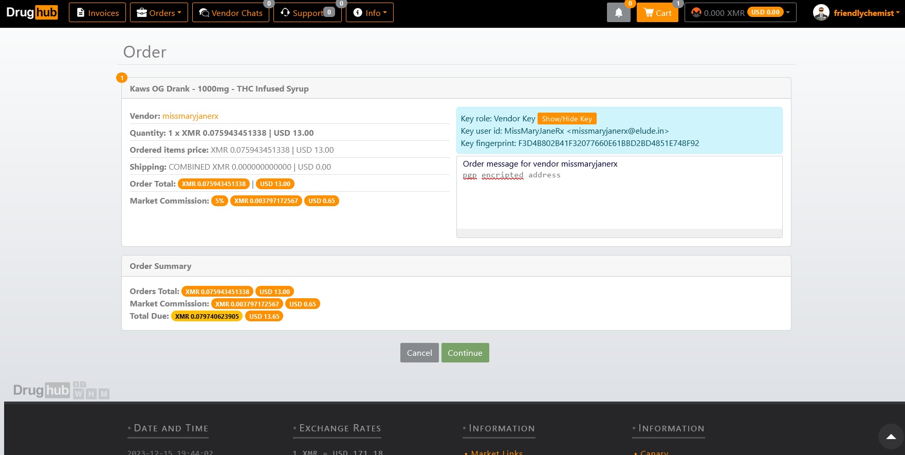 DrugHub Checkout Page
