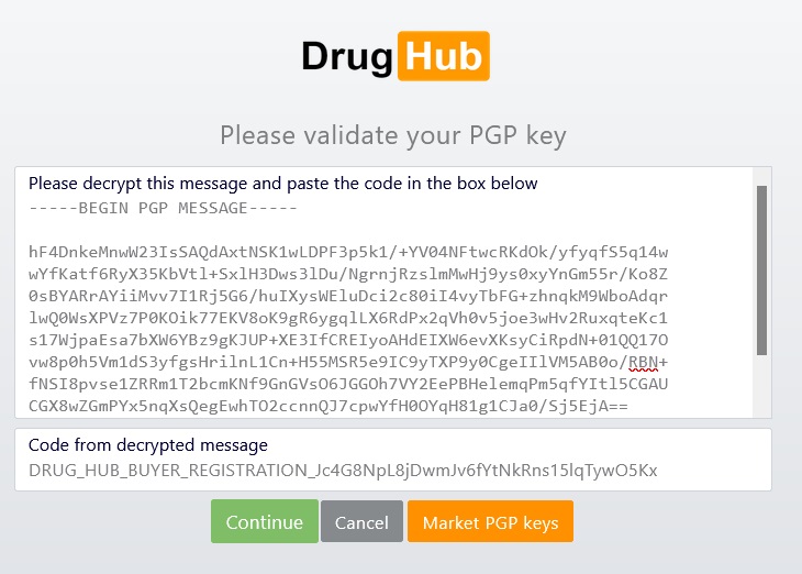 DrugHub PGP Validation